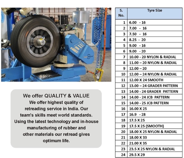 Tyre retreading