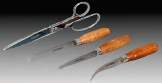 Skiving knives and scissors